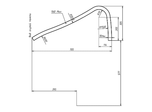 чертеж гнутоклееного элемента
