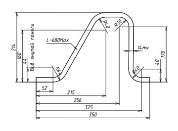 чертеж - гнутоклееная фанера