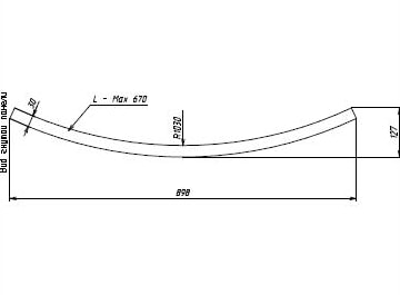 деталь чертежа из гнутоклееной древесины