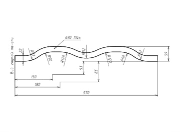 чертеж - гнутоклееной конструкции