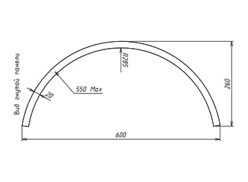 чертеж - гнутоклееные изделия