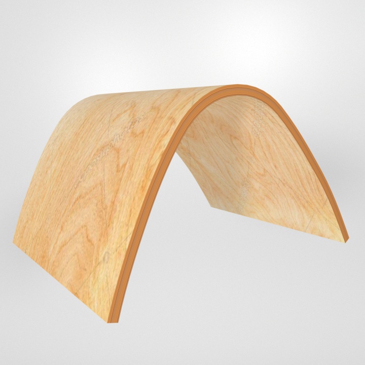 гнутоклееная деревянная панель